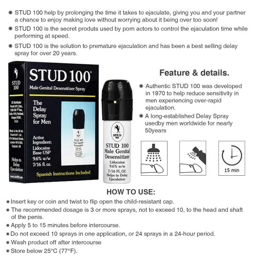 STUD 100® chính hãng (US Packaging), chai xịt kéo dài thời gian quan hệ