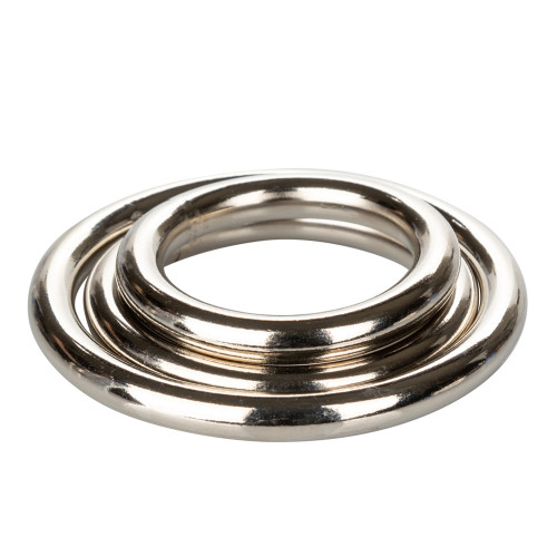 Vòng đeo Dương Vật bằng inox CalExotic Silver Ring Set